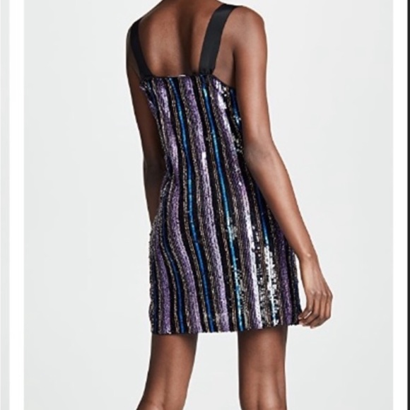 NWT Parker Sequin Stripe Roslyn Dress size 4 - Picture 1 of 4
